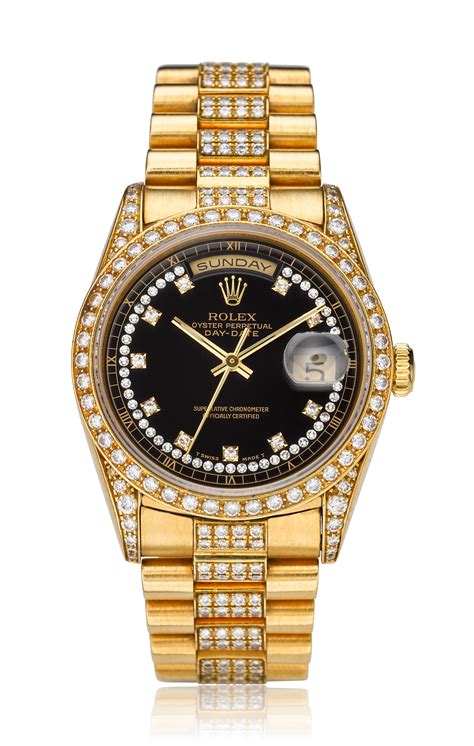 gold rolex day date diamond|18k gold Rolex with diamonds.